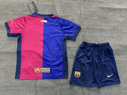 2024/2025 Barcelona Home Football Shirt 1:1 Thai Quality Kids Size