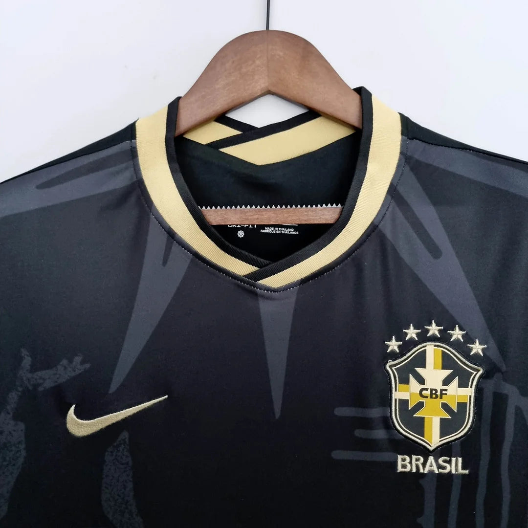 2022 Brazil Special Edition Black Soccer Jersey