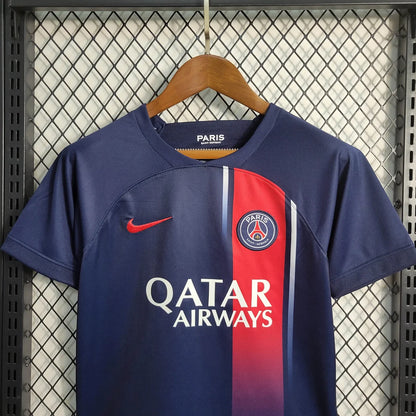 2023/2024 Psg Paris Saint-Germain Home Football Shirt 1:1 Thai Quality Kids Size