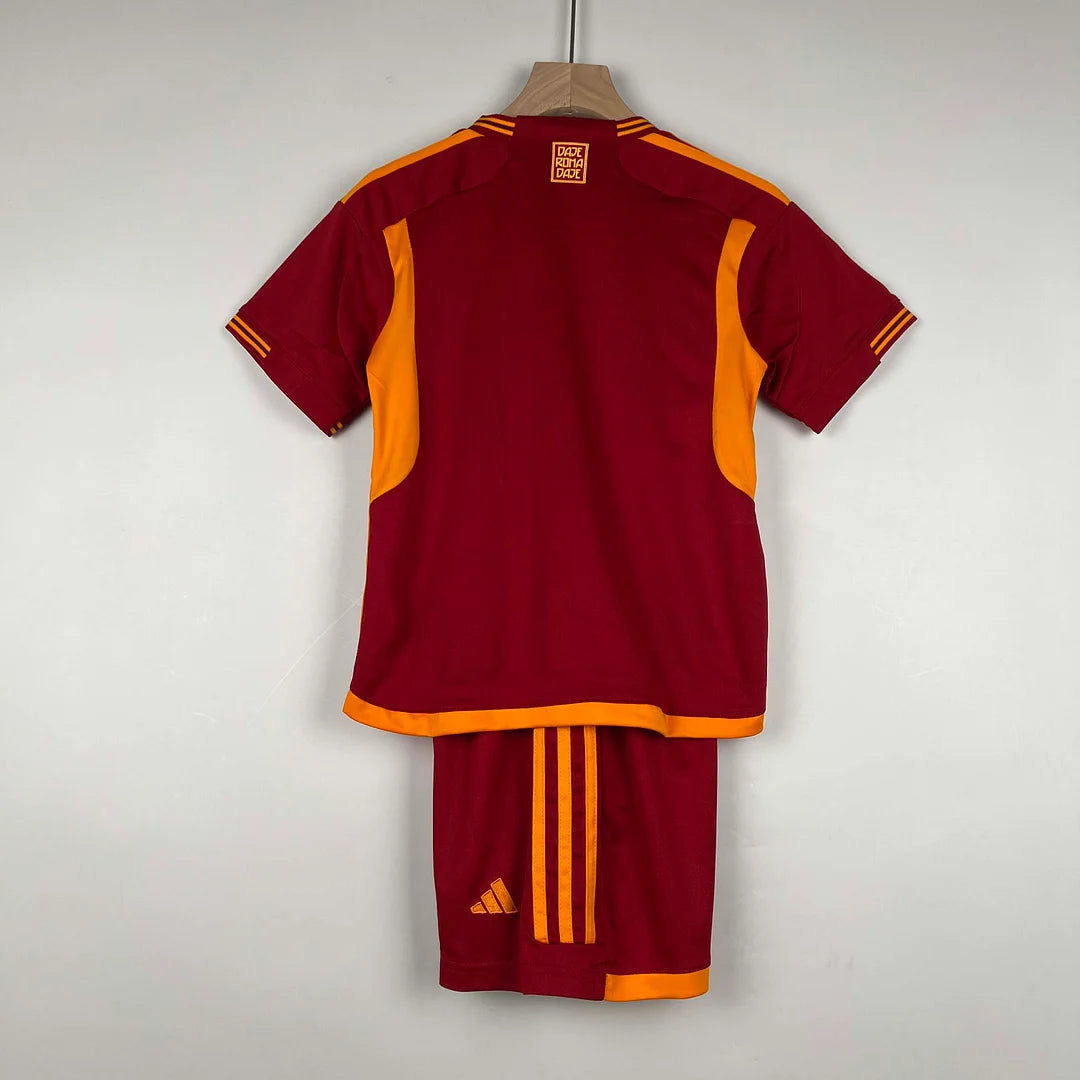 2023/2024 Roma Home Soccer Jersey 1:1 Thai Quality Kids Size