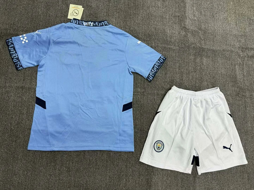 2024/2025 Manchester City Home Football Shirt 1:1 Thai Quality Kids Size