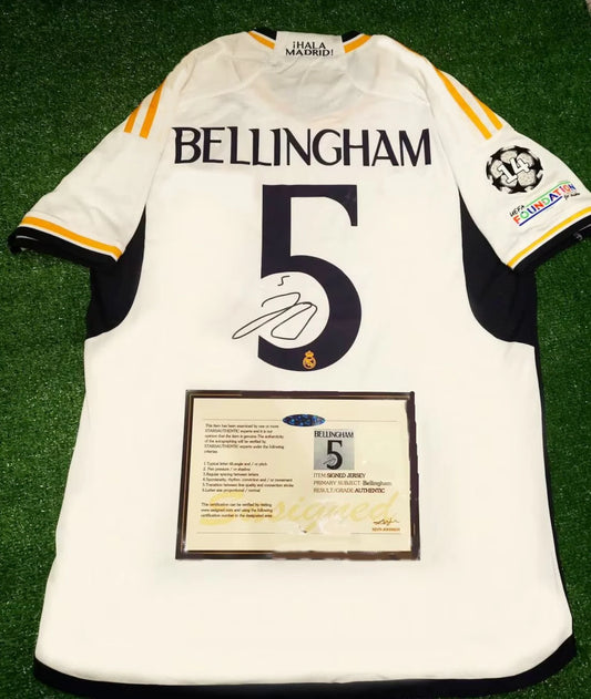 Jude Bellingham SIGNED Real Madrid Signature Shirt/Jersey 23/24 + COA Bellingham