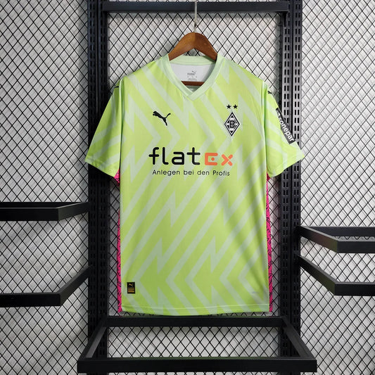 2023/2024 Borussia Mönchengladbach Goalkeeper Fluorescent Green Football Jersey