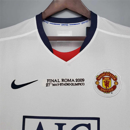 MANU 2008/2009 Away white CL Kit