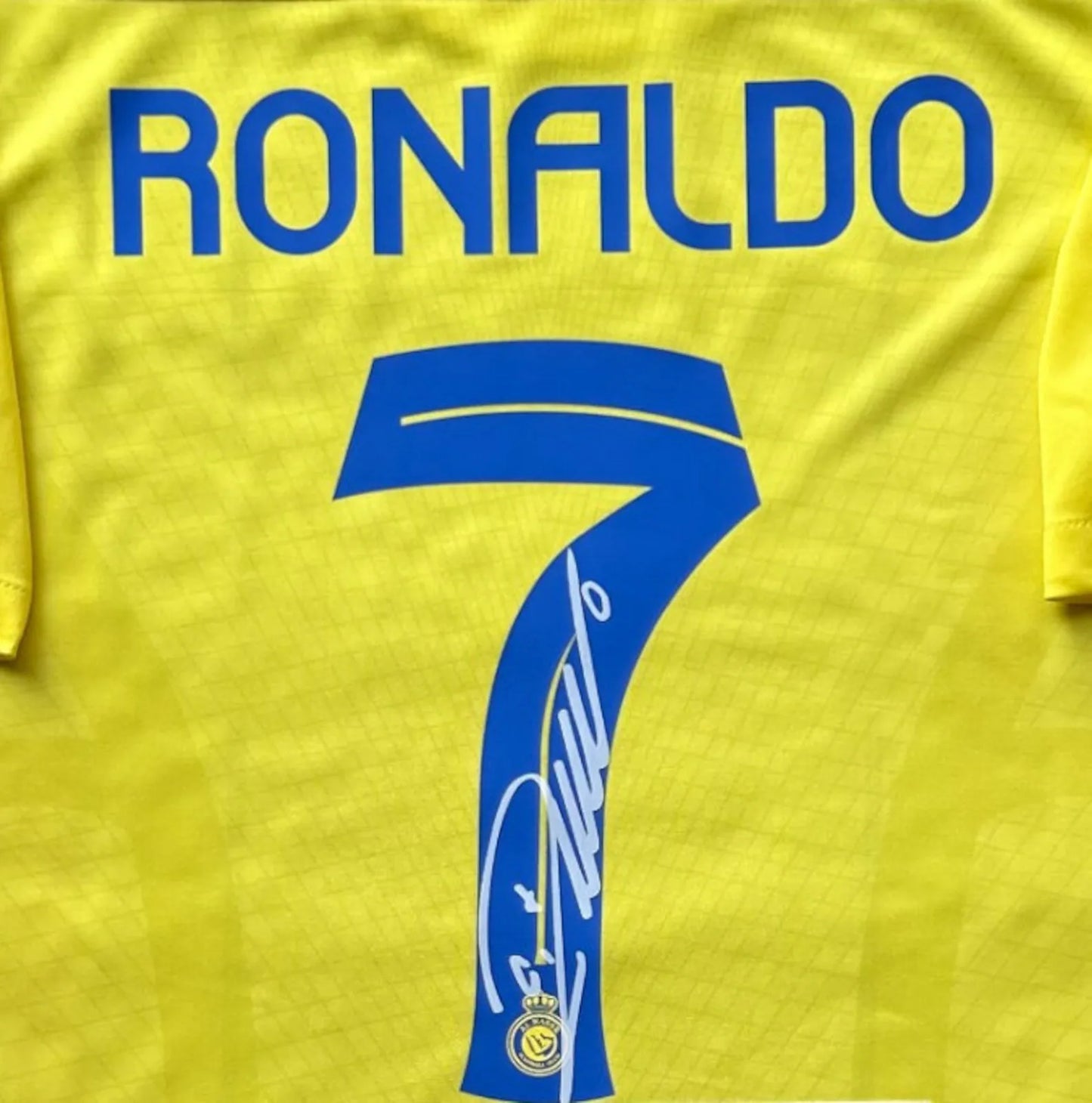 Cristiano Ronaldo SIGNED Al Nassr Home Away Signature Shirt/Jersey + COA