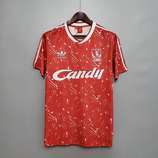 Retro 1989/1991 Liverpool Football Shirt Home