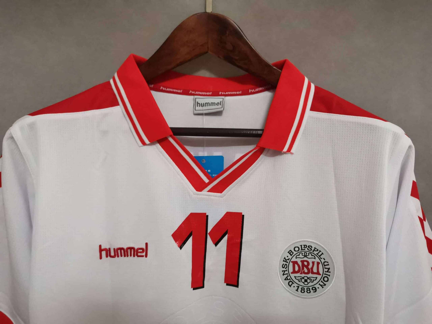 Denmark 1998 Away white kit