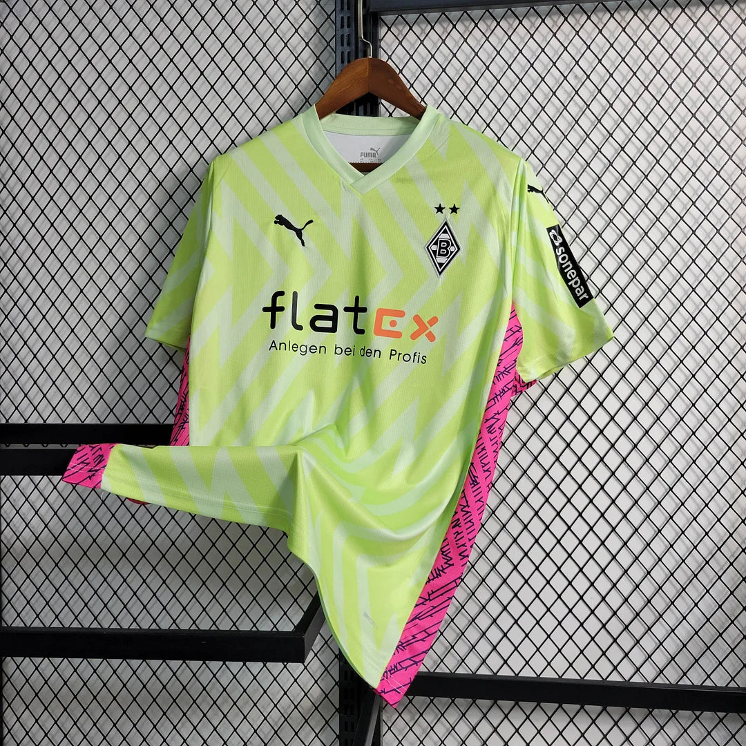 2023/2024 Borussia Mönchengladbach Goalkeeper Fluorescent Green Football Jersey