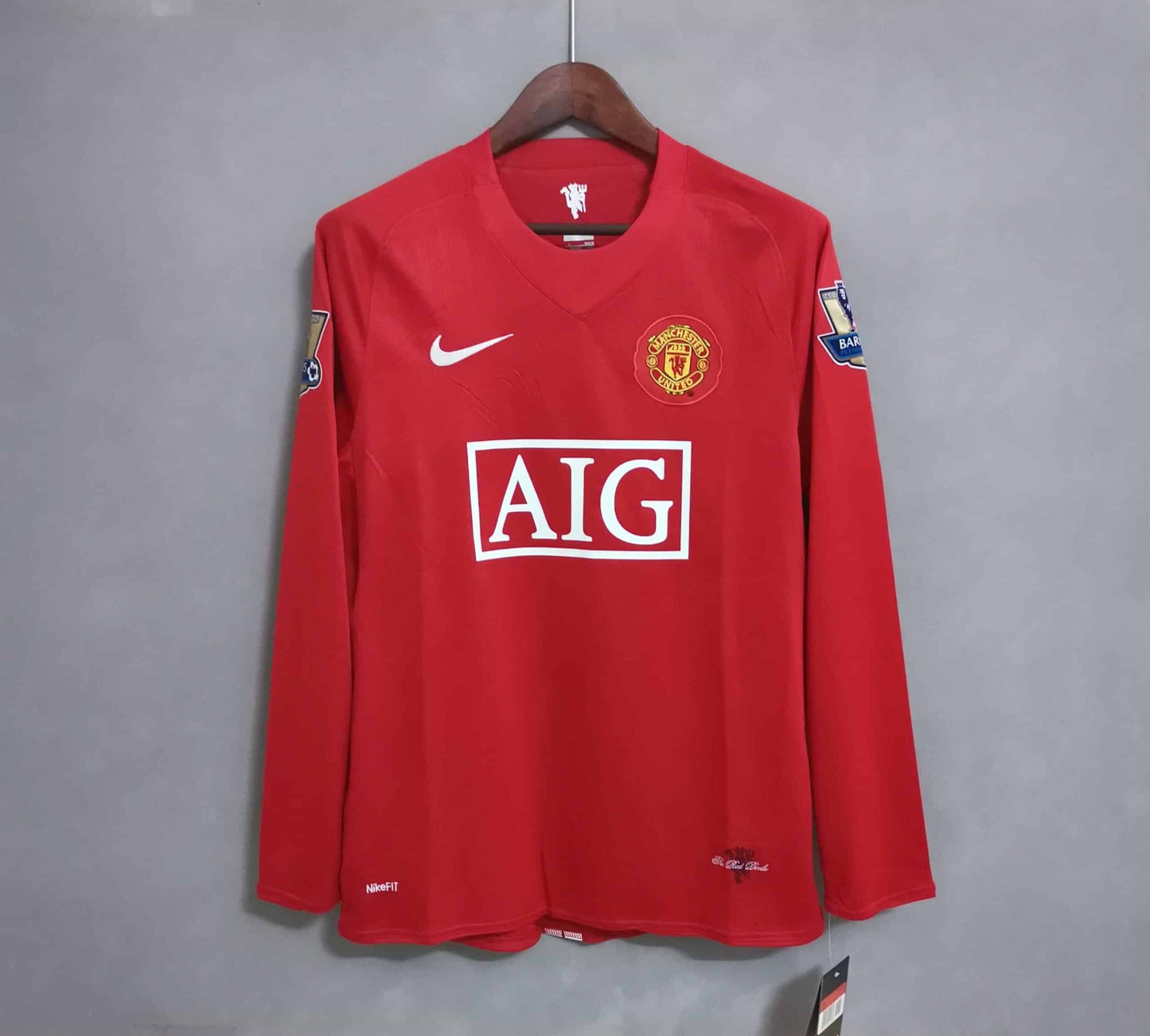 MANU 2007/2008 Home kit – Long sleeve