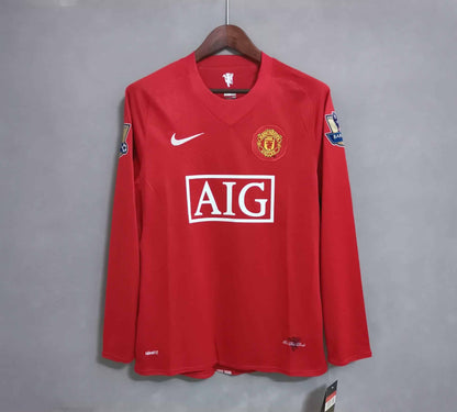 MANU 2007/2008 Home kit – Long sleeve