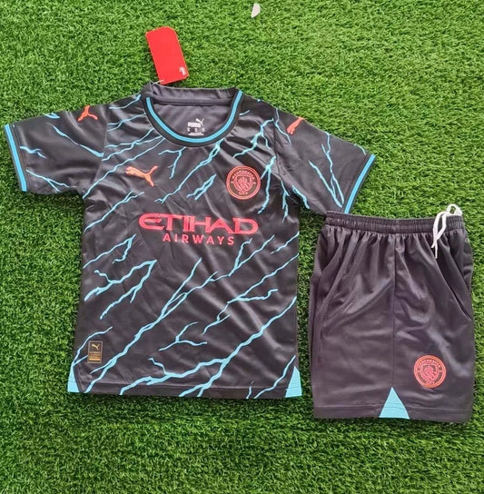 2023/2024 Manchester City Third Away Football Shirt 1:1 Thai Quality Kids Size