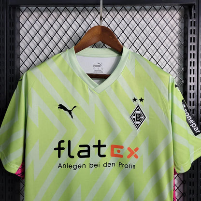 2023/2024 Borussia Mönchengladbach Goalkeeper Fluorescent Green Football Jersey