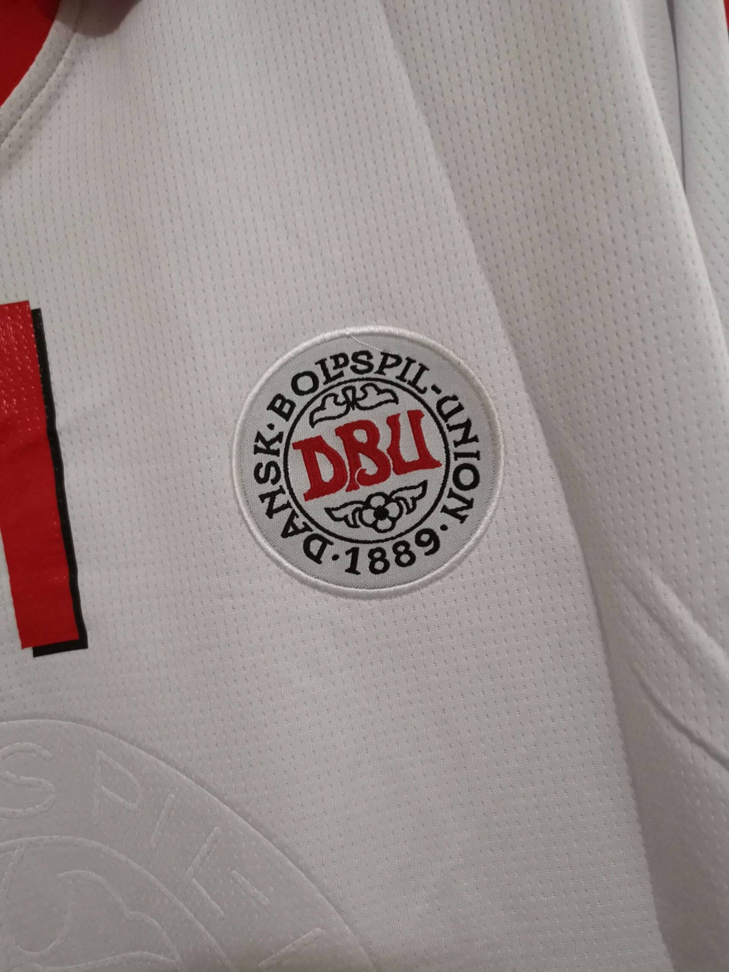 Denmark 1998 Away white kit