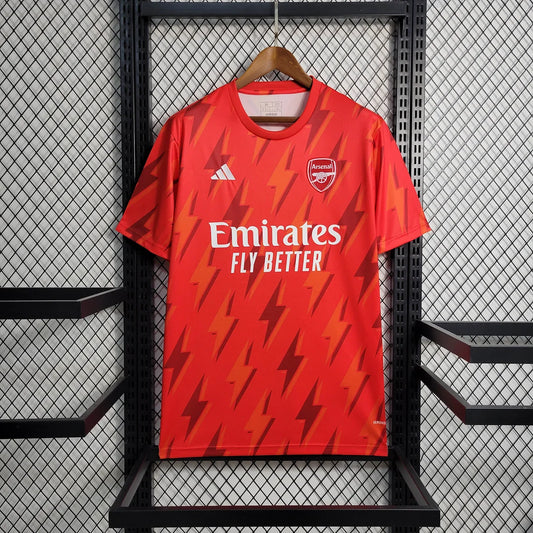 2023/2024 Arsenal Training Wear Red Soccer Jersey