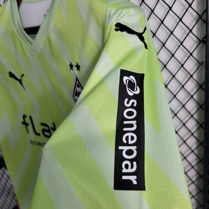 2023/2024 Borussia Mönchengladbach Goalkeeper Fluorescent Green Football Jersey