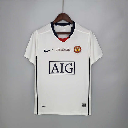 MANU 2008/2009 Away white CL Kit