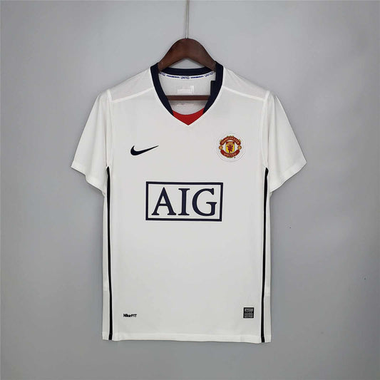 MANU 2008/2009 Away white League Edition Kit