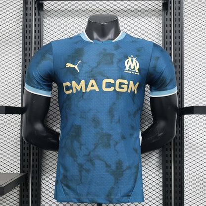 2024/2025 Player Version Olympique de Marseille Away Football Shirt