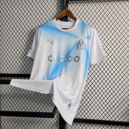 2023/2024 Olympique de Marseille Fourth Away 30th Anniversary Edition White Football Jersey