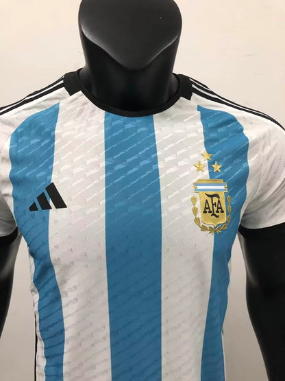 2022 FIFA World Cup Player Version Argentina National Team Home Jersey