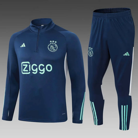 2023/2024 Ajax Half-Pull Training Suit Royal blue Football Shirt