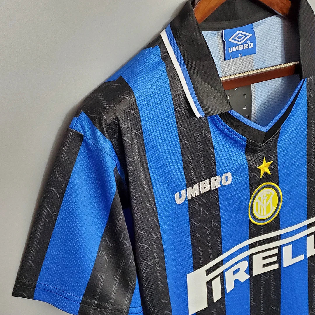 1997/1998 Retro Internazionale Milan Home Football Jersey