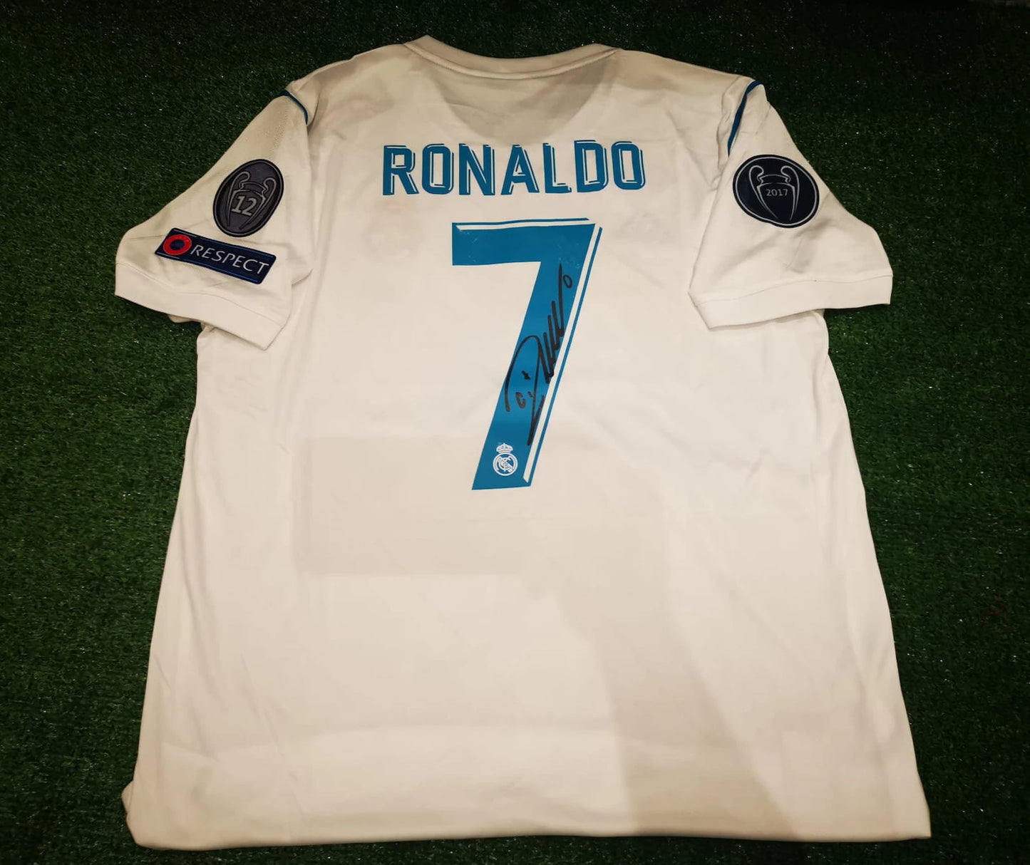 Cristiano Ronaldo SIGNED Real Madrid UCL Final 2018 Signature Shirt/Jersey + COA 17/18