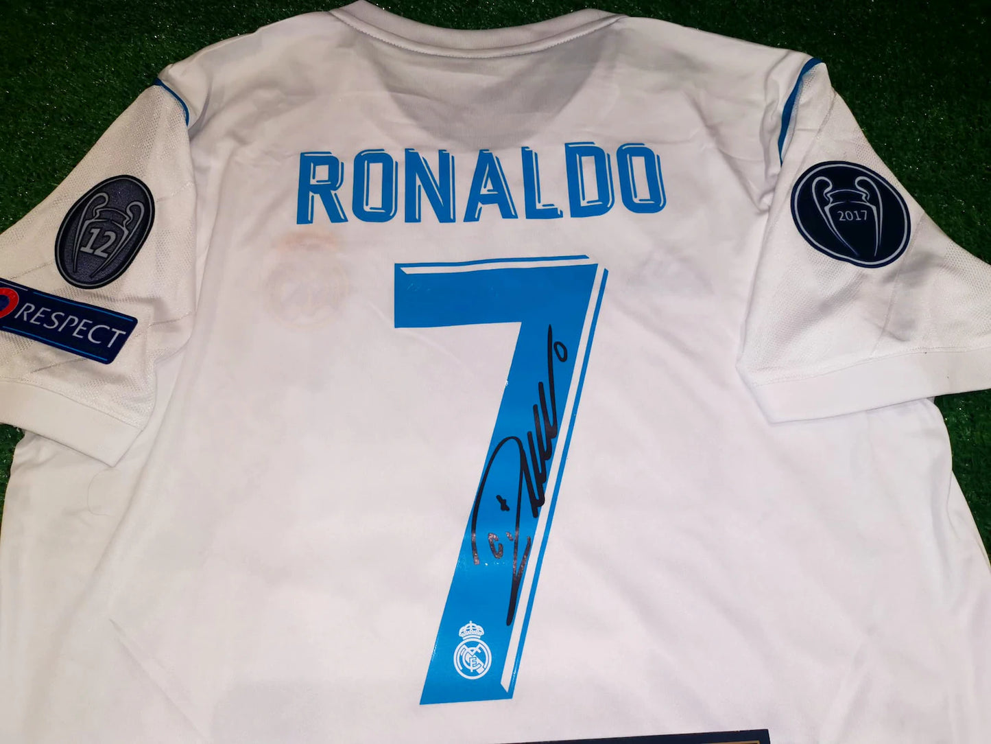 Cristiano Ronaldo SIGNED Real Madrid UCL Final 2018 Signature Shirt/Jersey + COA 17/18