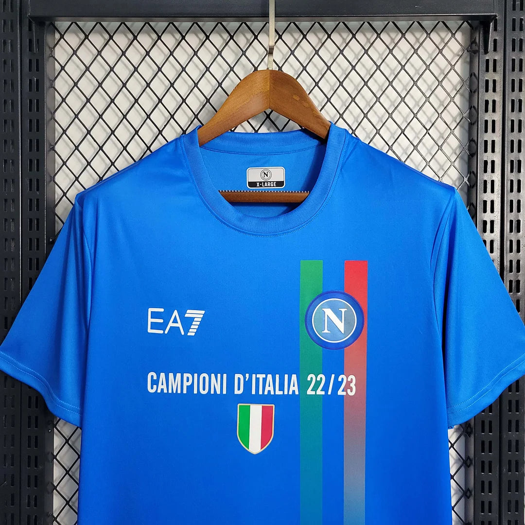 2023/2024 Napoli Soccer Commemorative Edition Blue Jersey