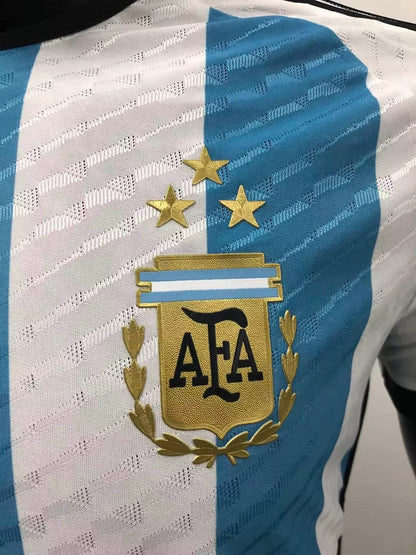 2022 FIFA World Cup Player Version Argentina National Team Home Jersey