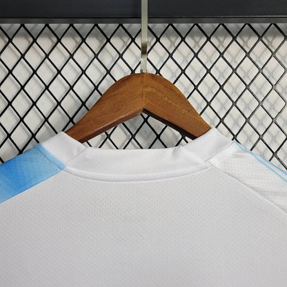 2023/2024 Olympique de Marseille Fourth Away 30th Anniversary Edition White Football Jersey