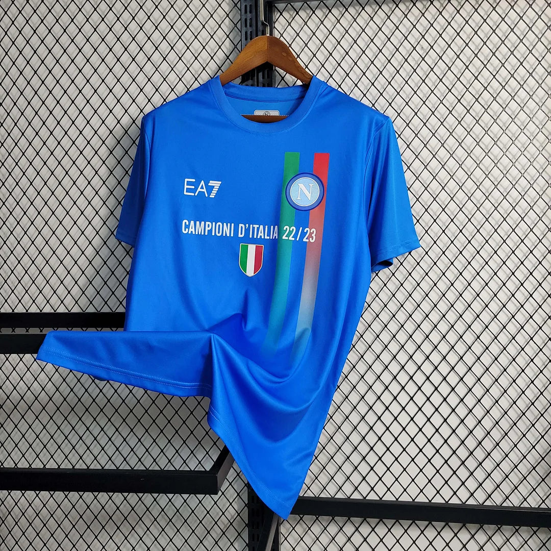 2023/2024 Napoli Soccer Commemorative Edition Blue Jersey