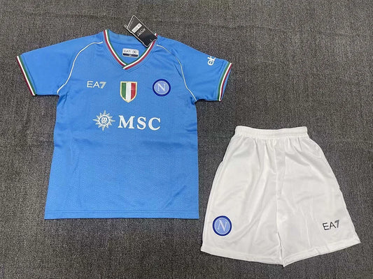 2023/2024 Napoli Home Soccer Jersey Kids Size