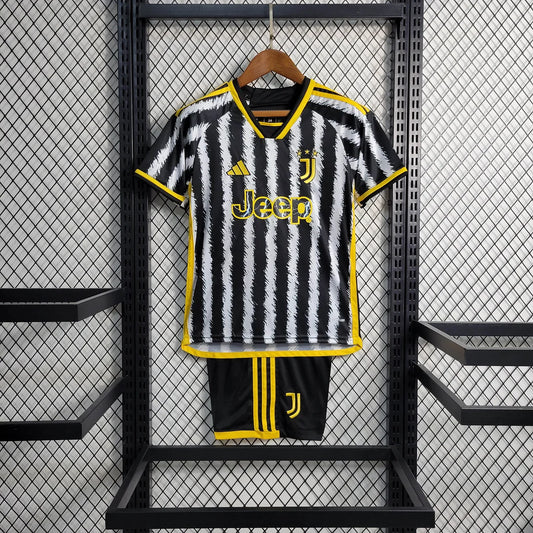 2023/2024 Juventus Home Soccer Jersey 1:1 Thai Quality Kids Size