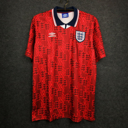 England 1994 Away Red Kit