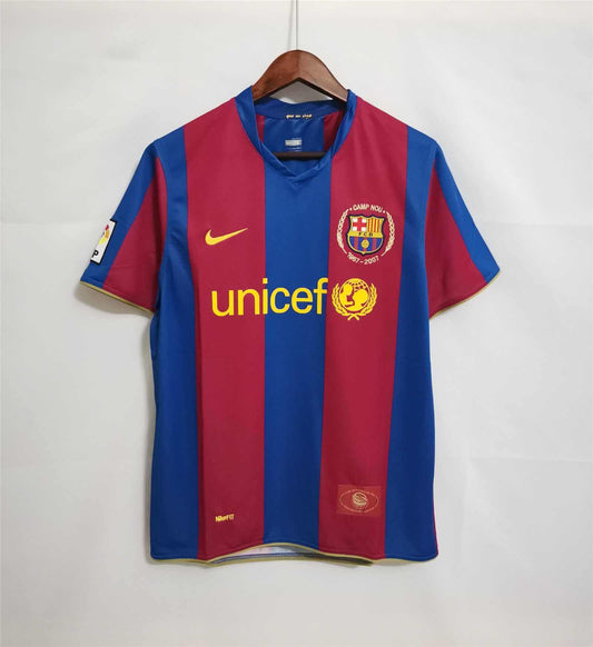 FC Barcelona 2007/2008 Home Kit – Short Sleeves