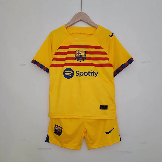 2022/2023 Barcelona Fourth Away Football Shirt 1:1 Thai Quality Kids Size