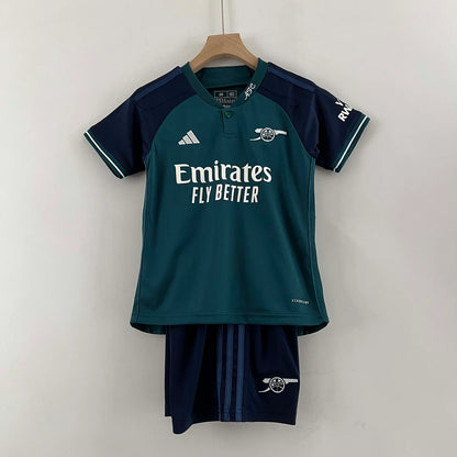 2023/2024 Arsenal Third Away Soccer Jersey Kids Size