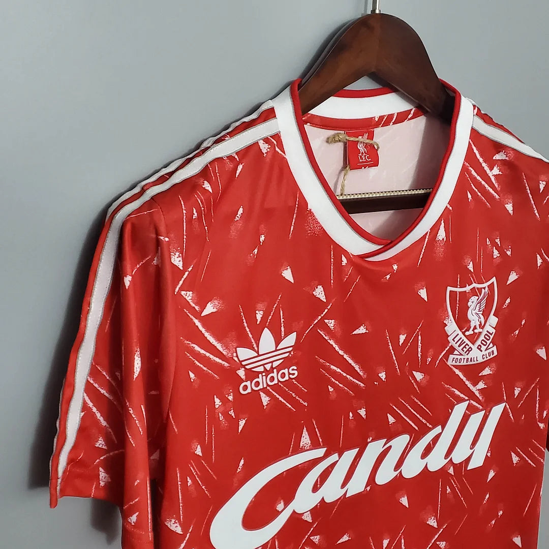 Retro 1989/1991 Liverpool Football Shirt Home