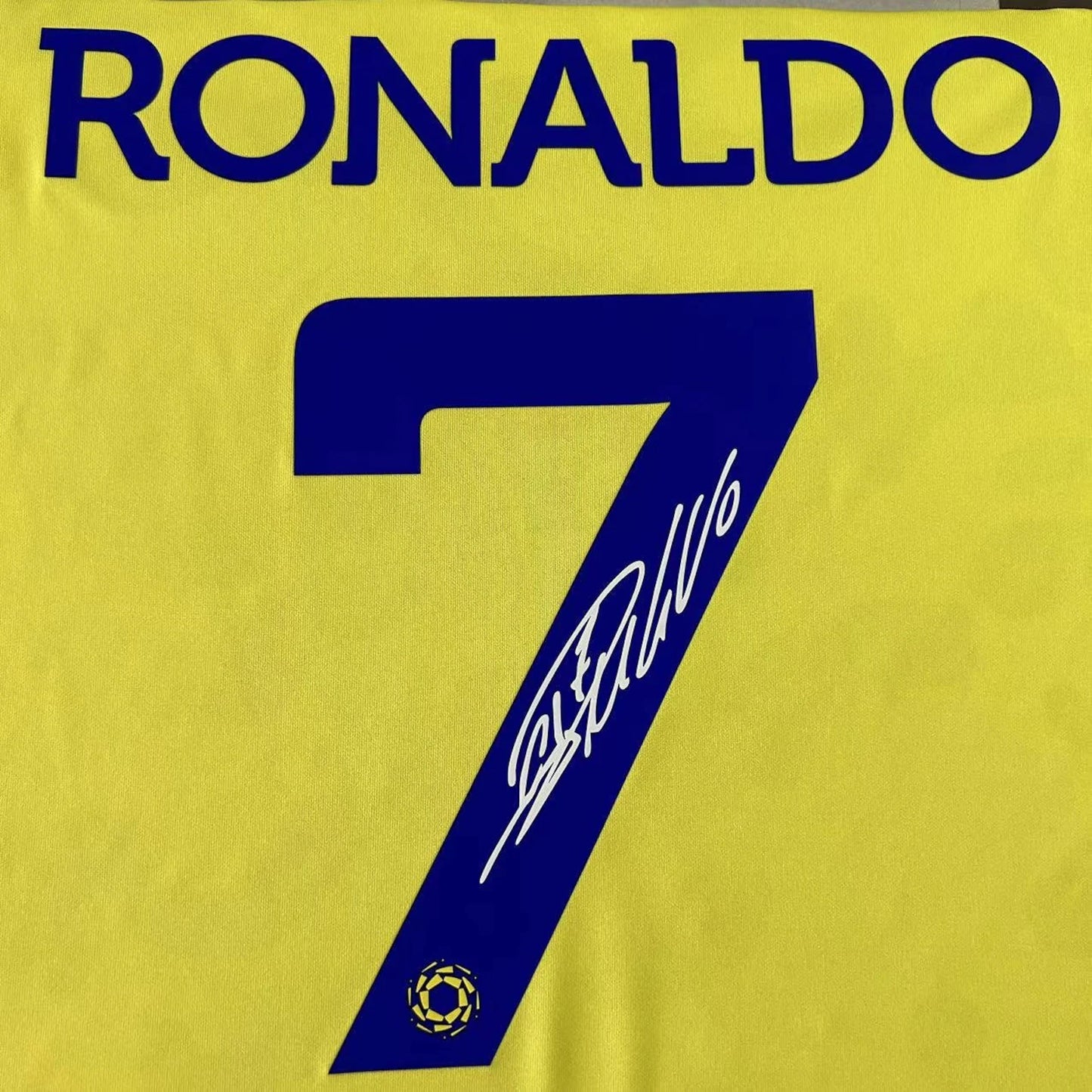 Cristiano Ronaldo SIGNED Al Nassr Signature Shirt/Jersey + COA