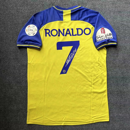 Cristiano Ronaldo SIGNED Al Nassr Signature Shirt/Jersey + COA