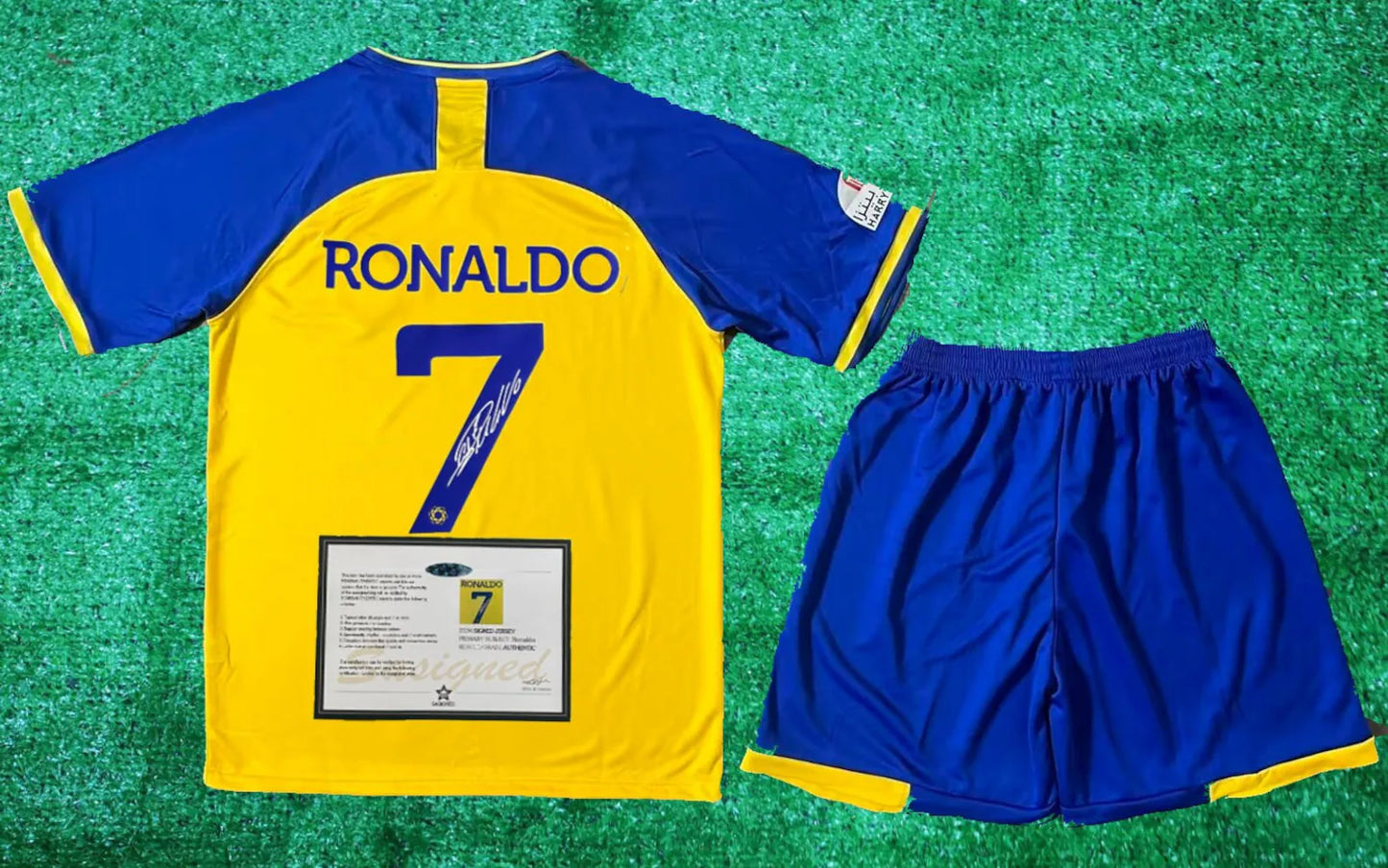 Cristiano Ronaldo SIGNED Al Nassr Signature Shirt/Jersey + COA